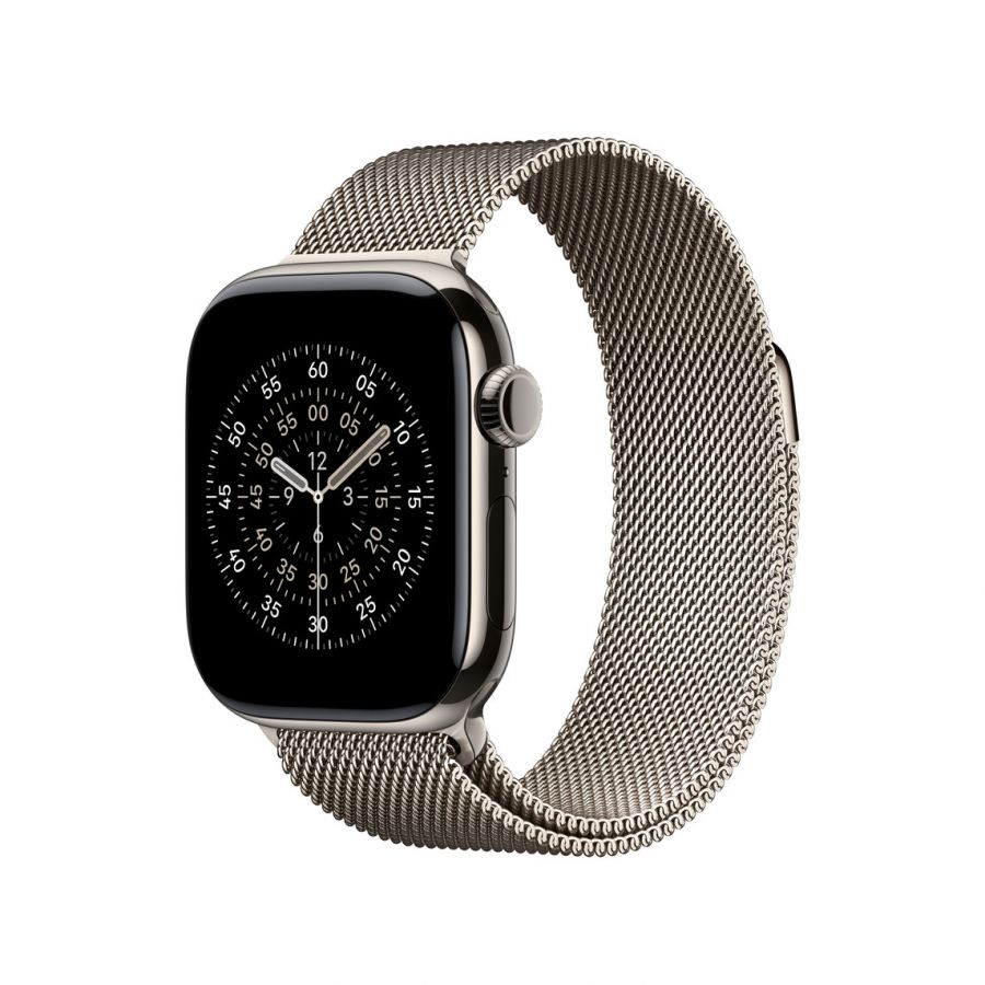 Часы Apple Watch Series 11 GPS + Cellular 42mm Natural Titanium Case with Natural Milanese Loop