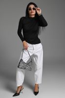 Лонгслив с драпировкой [черный]