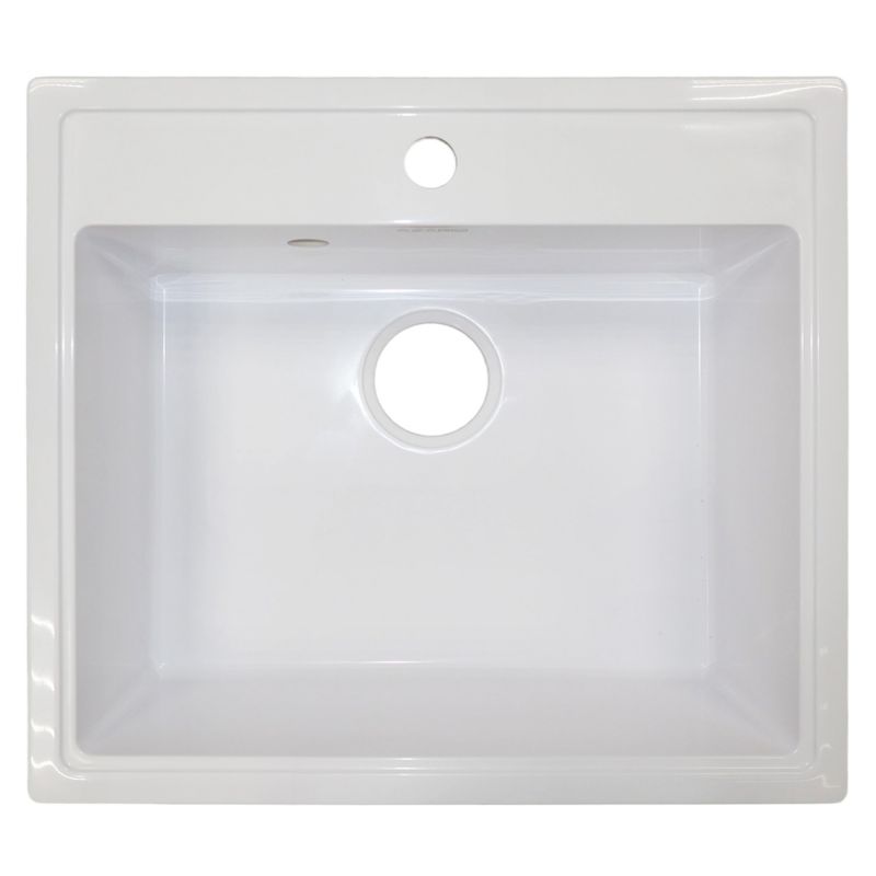 Кухонная мойка AZARIO Onda 565x505x200 искусственный мрамор, белый CS00105221