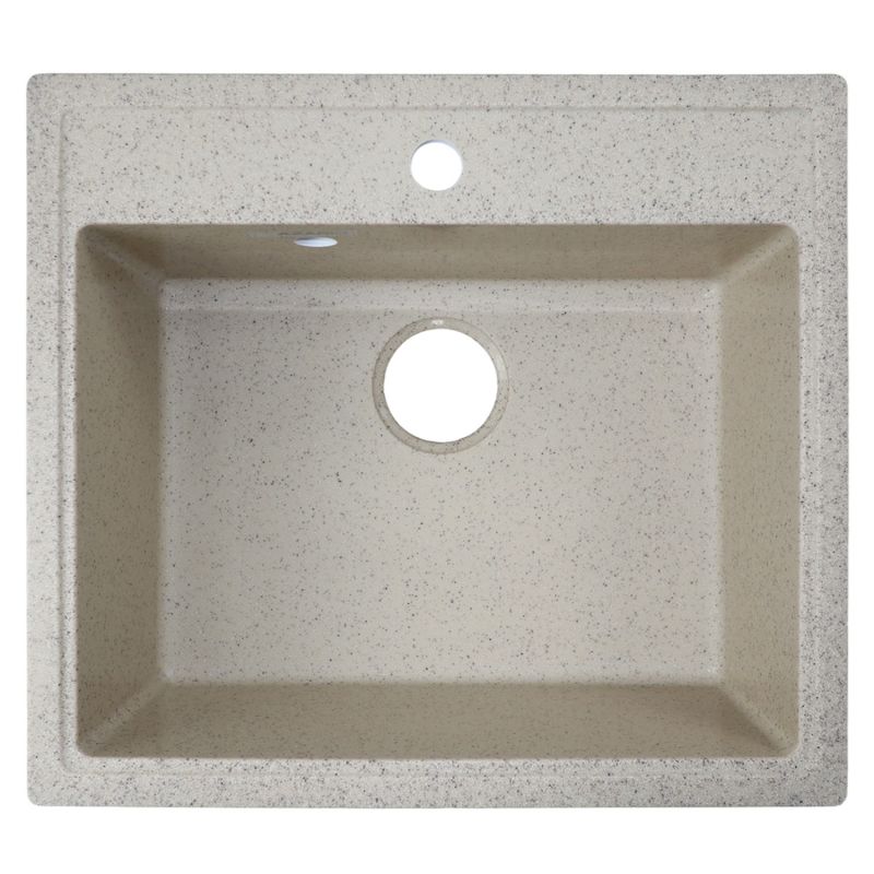 Кухонная мойка AZARIO Onda 565x505x200 искусственный мрамор, песочный CS00105222