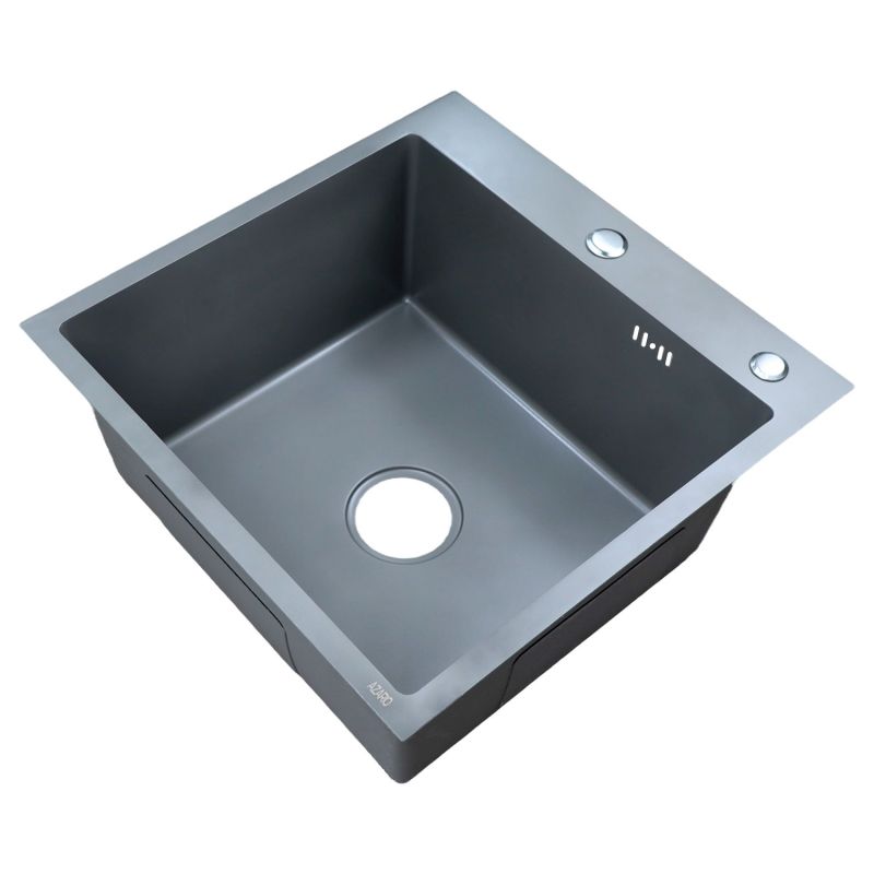 Кухонная мойка AZARIO NICOLE 500х500х220 нержавеющая сталь, серая соты AZG5050H