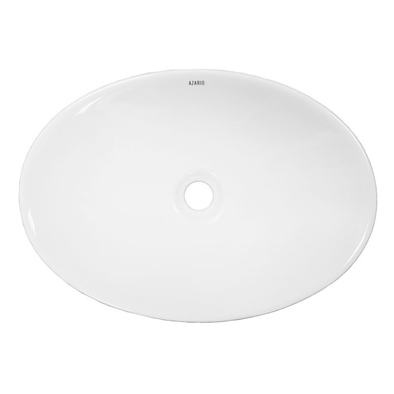 Раковина накладная Azario 500х355х90 санфаянс, белый глянец AZ-1025-S