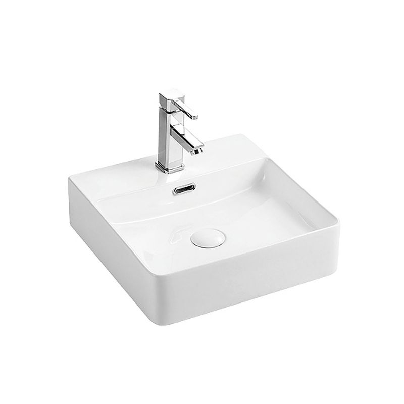 Раковина накладная Azario 420х420х120 квадратная, белый матовый AZ-2177-MW