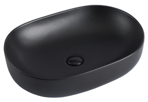 Раковина Azario накладная 600х415х135 матовая тёмно-серая AZ-2196MDH