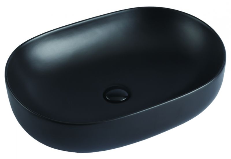 Раковина Azario накладная 600х415х135 чёрный матовый AZ-78326MB