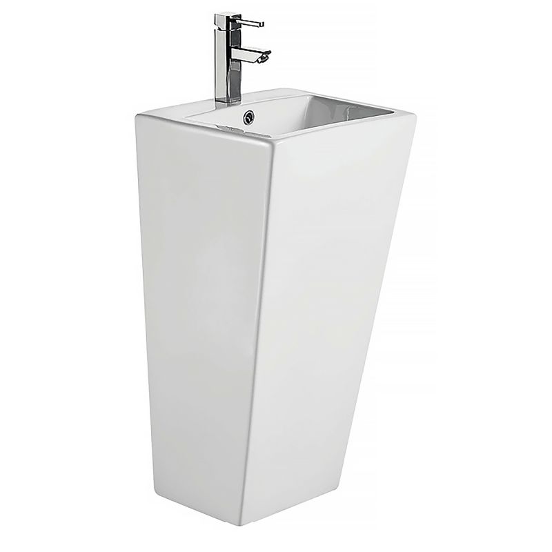 Раковина напольная AZARIO FRETTA SQUARE 440х380х835 отдельностоящая, прямоугольная AZ-303