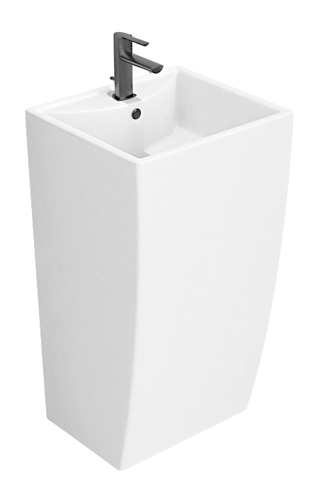 Раковина напольная Azario COMELLA 480х420х830 отдельностоящая прямоугольная, белый AZ-314