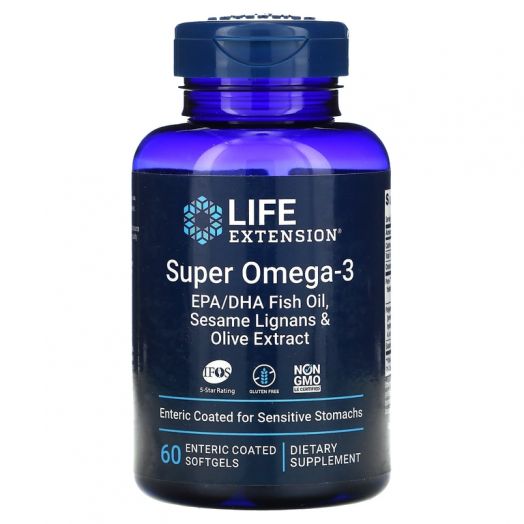 Life Extension, Super Omega-3, добавка с Омега-3