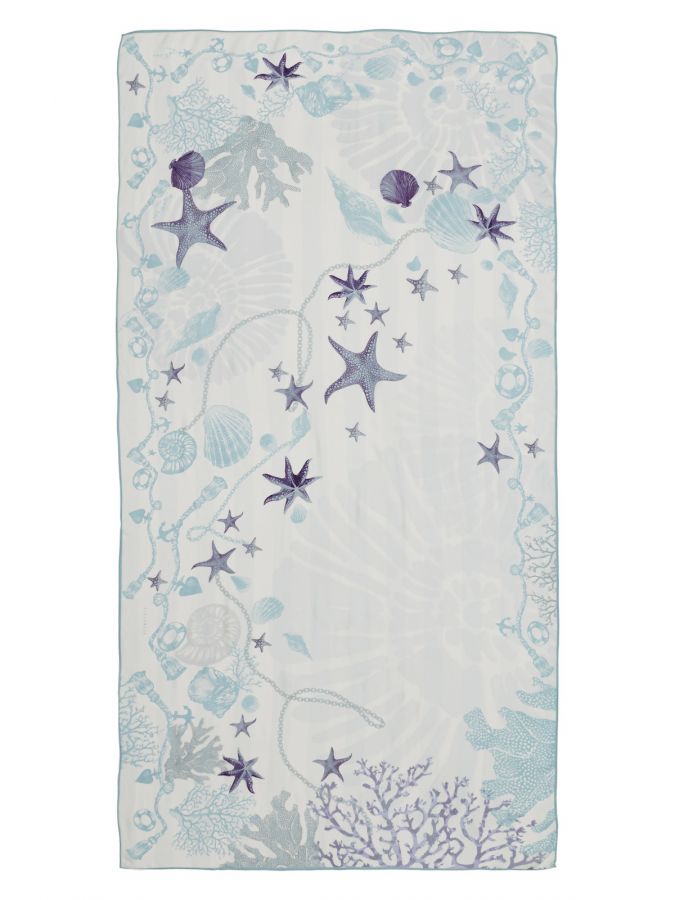 Палантин женский шелк+мод 90х180 E12-8465-26 ELEGANZZA