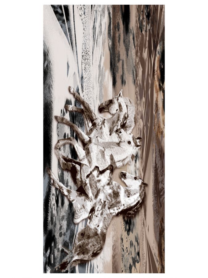 Палантин женский шелк+шерсть+мод 90х185 BL16-8525-22 ELEGANZZA