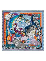 Платок женский шелк 90х90 E04-8453-12 ELEGANZZA