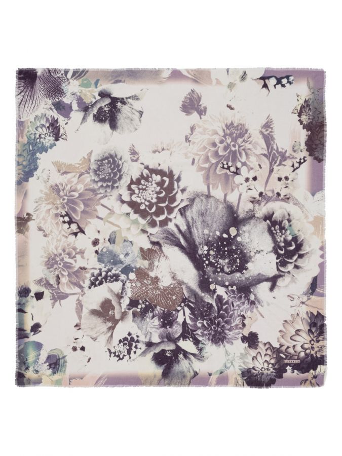 Платок женский шерсть+шелк 110х110 E43-8486-10 ELEGANZZA