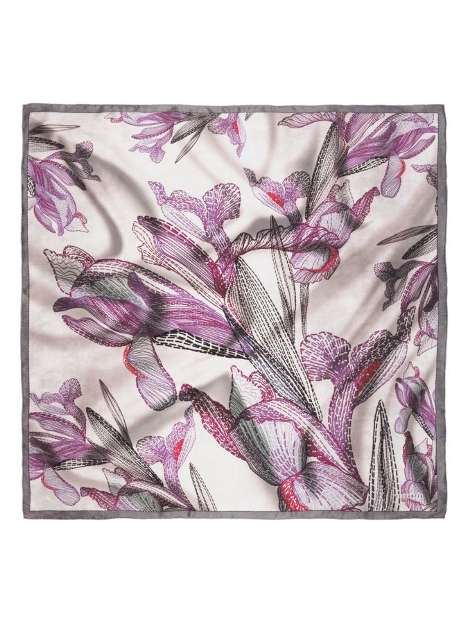 Платок женский шелк 90х90 E03-8490-05 ELEGANZZA