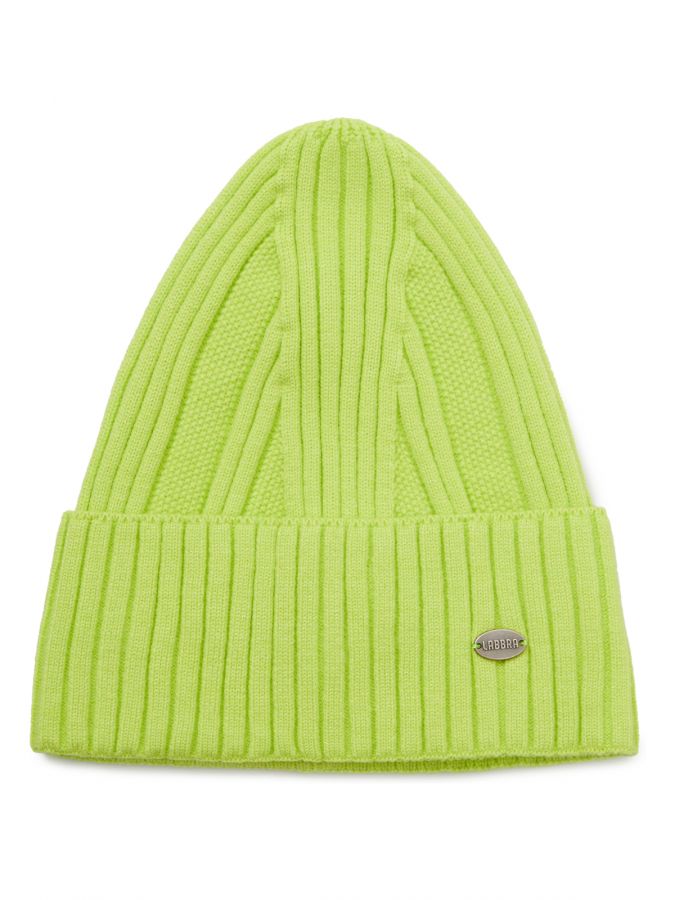 Шапка женская виск+нейл+каш LB-A53068 lime LABBRA