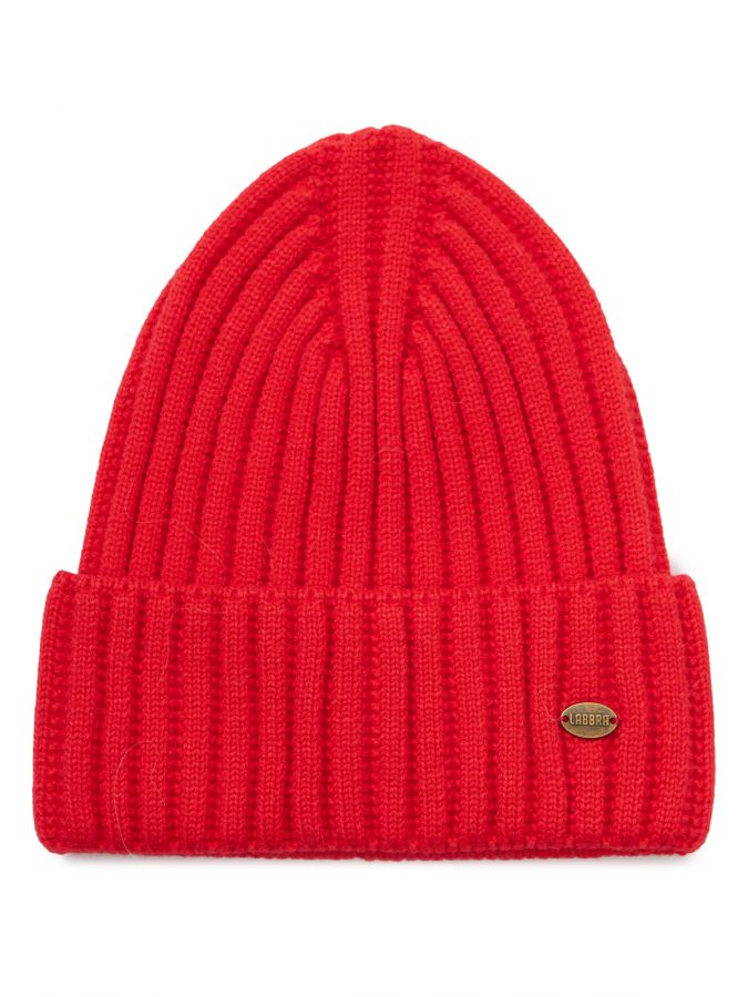 Шапка женская виск+нейл+каш LB-A53070 red LABBRA