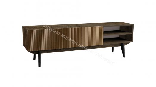 Фант 1 тумба под ТВ МДФ (Фант) Дуб коми/Лофт голден пэлас