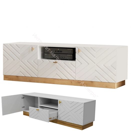 Фант 2 тумба под ТВ (Фант) с ящиком и дверками
