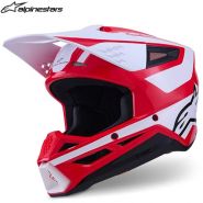 Шлем Alpinestars SM3 Heat, красный с белым