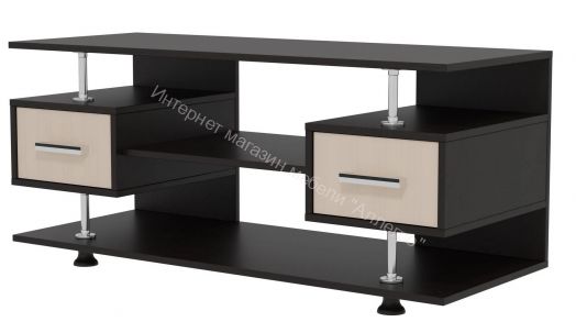 Фант 9 тумба под ТВ (Фант) с 2-мя ящиками Венге/Млечный дуб