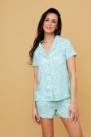 228 Пижама с рубашкой и шортами [ментоловый]