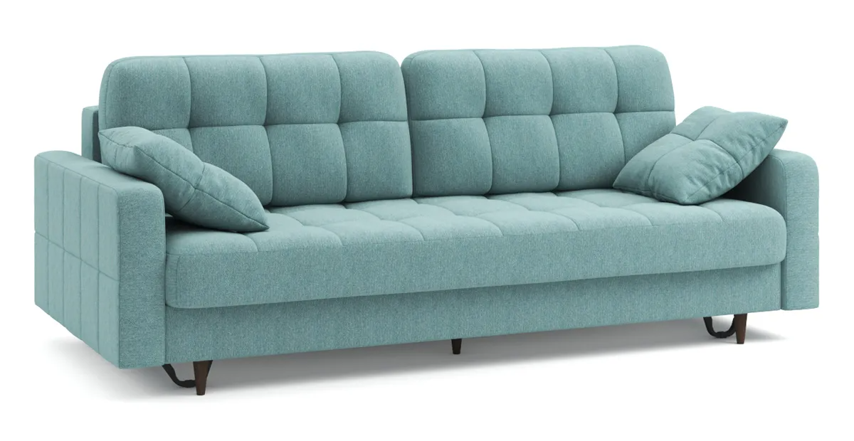 Диван прямой Орлеан Тик-Так (Пантограф) ткань Bravo Emerald