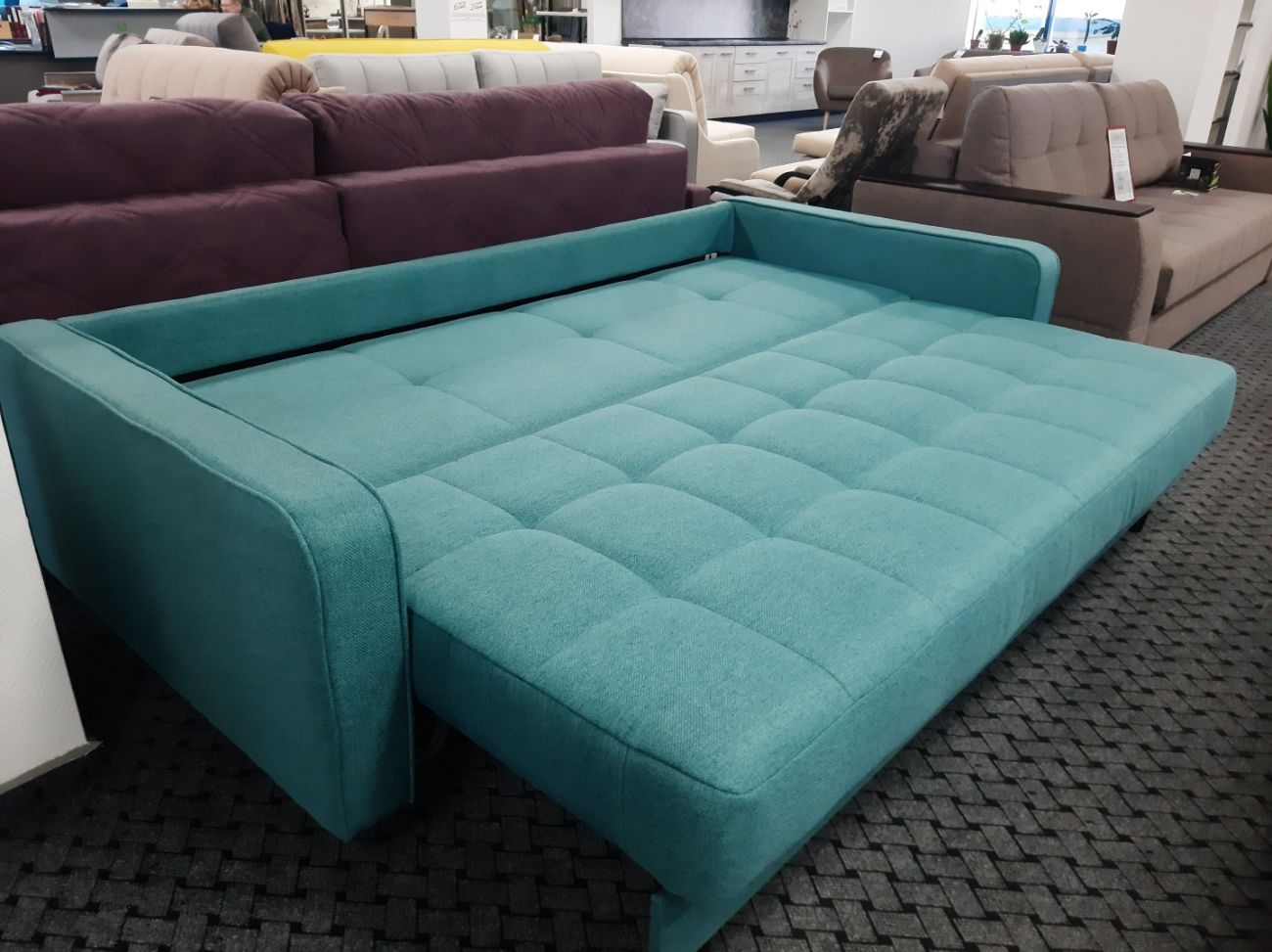 Диван прямой Орлеан тик-так Bravo emerald, вид 12