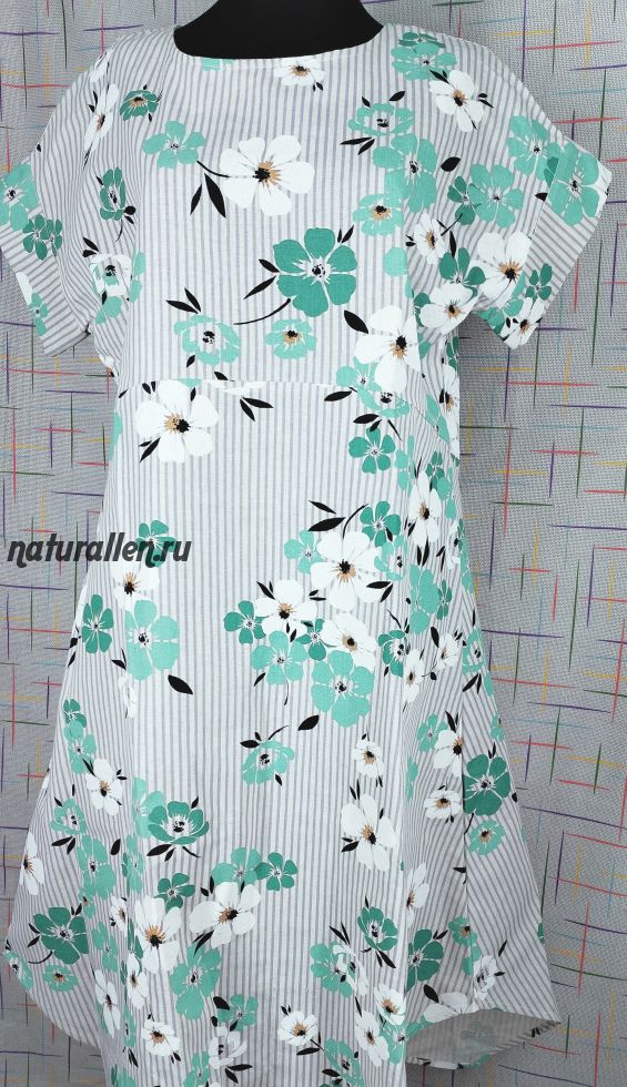 Льняное платье Полоска