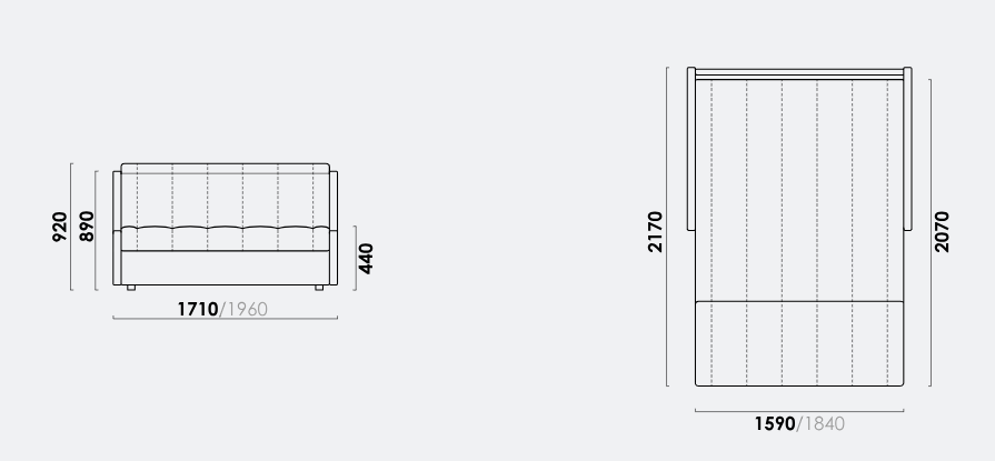 Диван-кровать Доминго НПБ 155 Prima grey, вид 8