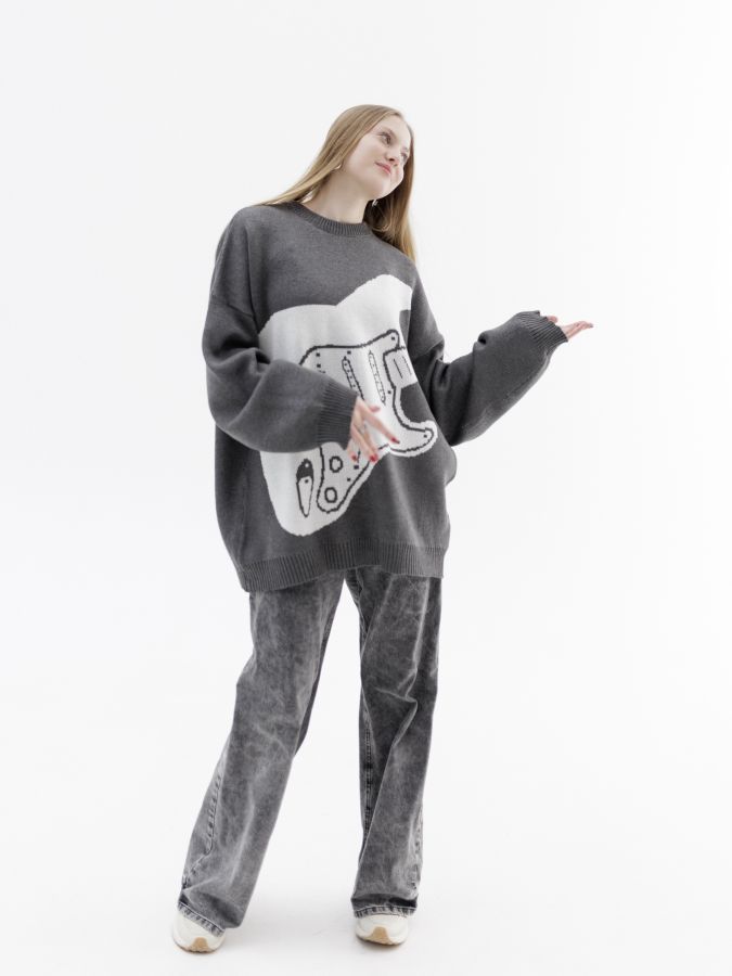 Свитер с электрогитарой