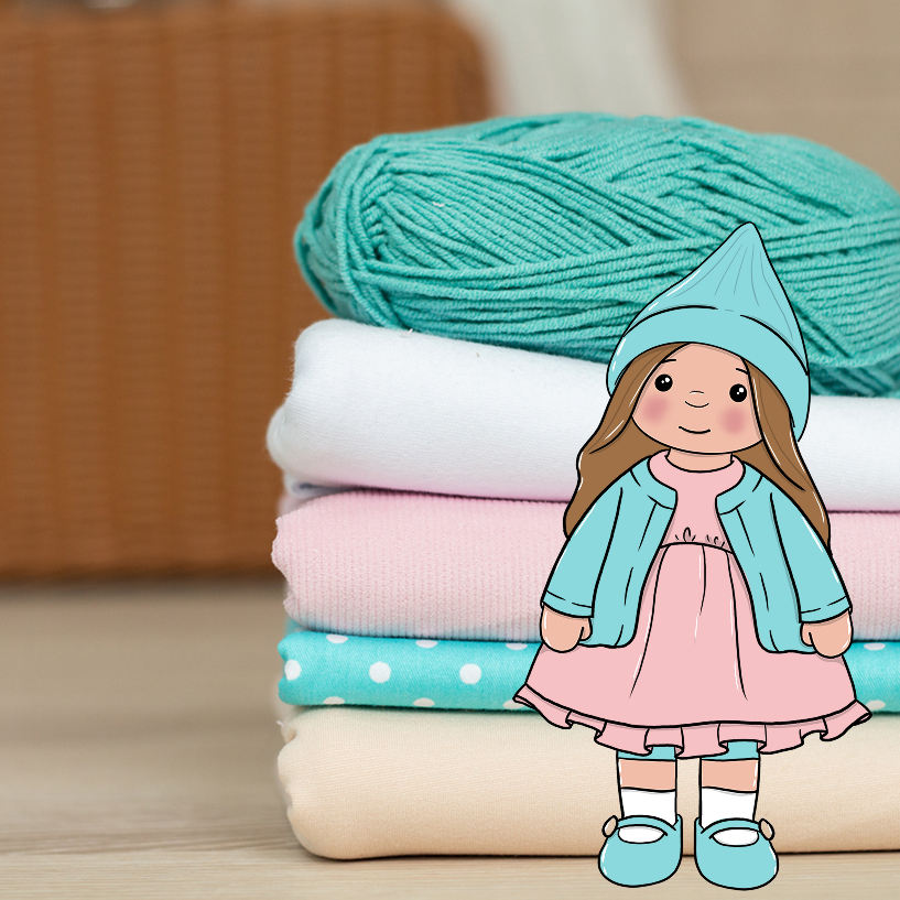 Набор Кукла Полли (розово-бирюзовая)