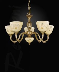 Люстра Reccagni Angelo L 6358/5 Французское Золото, Латунь / Рекагни Анджело