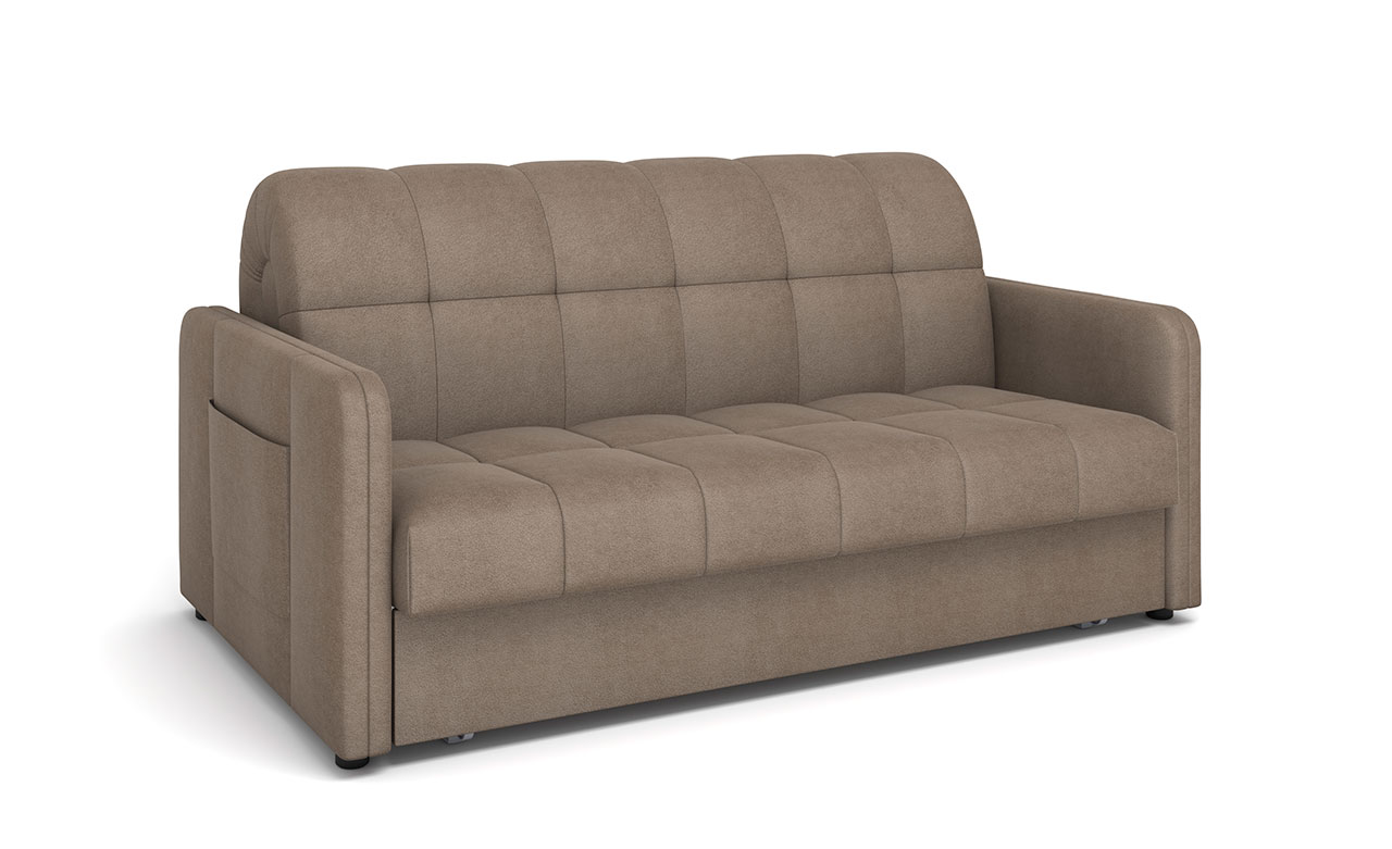 Диван прямой Аруба Аккордеон ткань Camel Beige