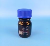 Банка для реактивов Labdevices GL45, 100 мл, стекло Boro 3.3, темное стекло, с винтовой крышкой, градуированная