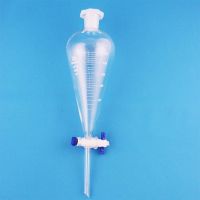 Воронка делительная грушевидная Labdevices ВД-3-500, 500 мл, с делениями, с фторопластовым краном