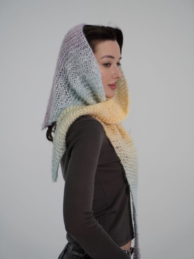 Шарф-косынка из кашемира