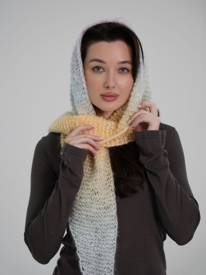 Шарф-косынка из кашемира