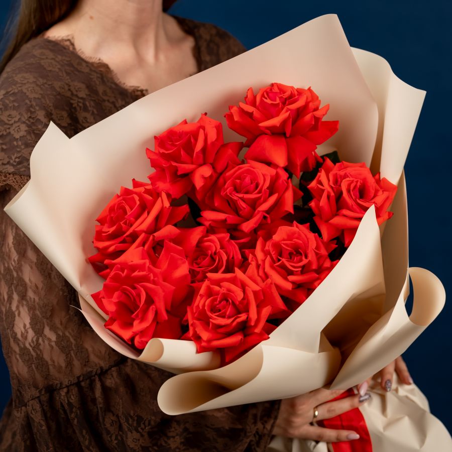 Французская роза сорт Нина 9 шт