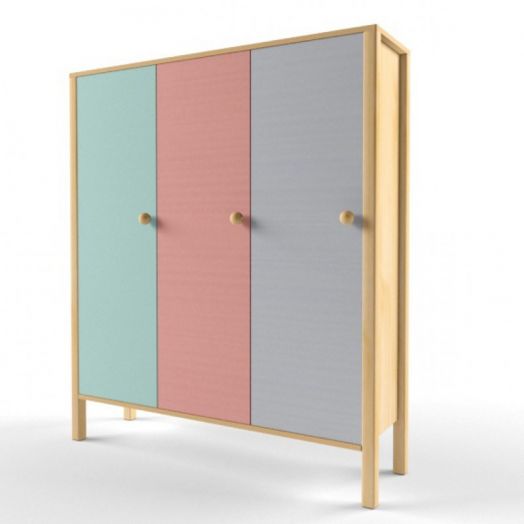 Шкаф 3-секционный детский Скандинавия