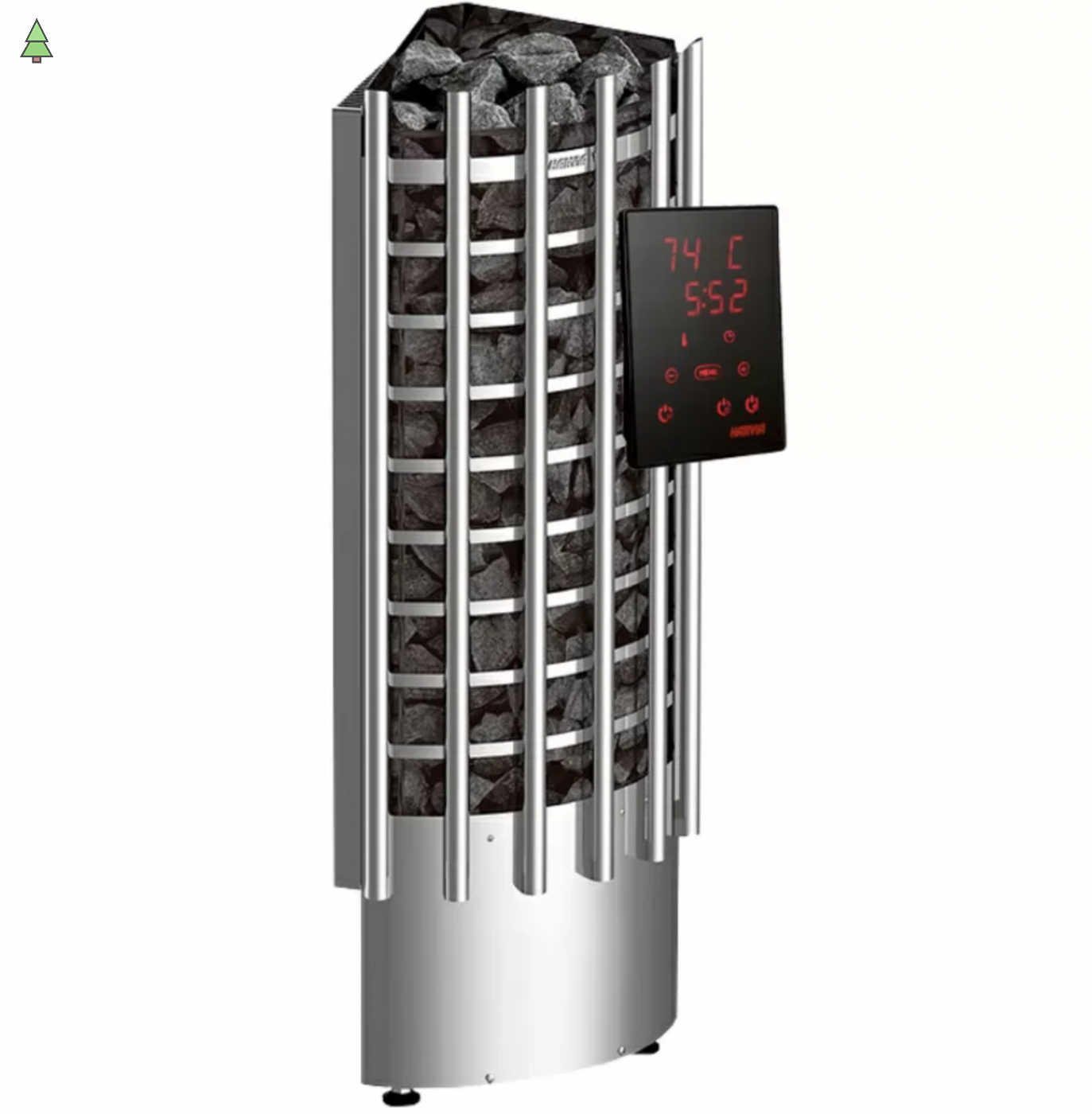 HARVIA Электрическая печь Glow Corner TRC90XE c цифровой панелью управления, артикул HTRC904XE