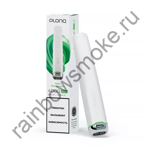 ЭС Plonq 4000 - Лайм Лемонграсс