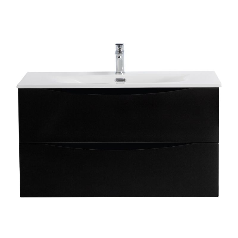 База под раковину подвесная BelBagno MARINO-CER-N-900-2C-SO-NL-P