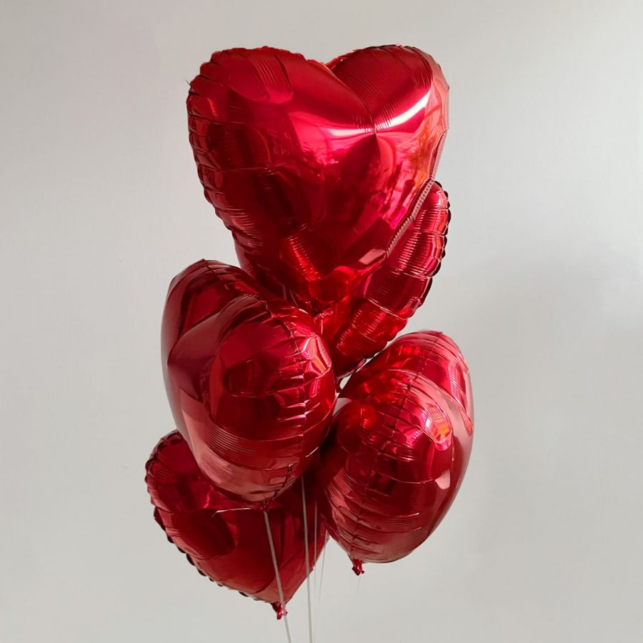 Фонтан из 5 шаров для девушки