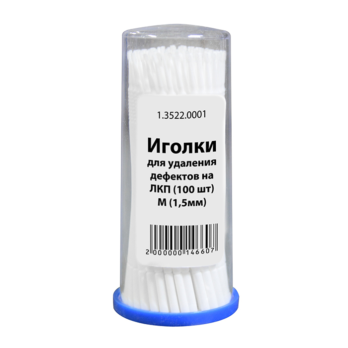 Интерколор Набор аппликаторов для ретуширования сколов M диаметр 1,5мм. (100 шт.)