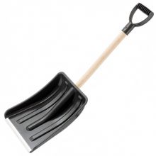 Лопата Автомобильная пластик, черенок дерево