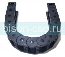 Кабель-канал гибкий 65х100 R200 открытый, усиленный TMX6500.100.200 (крепления в комплекте)