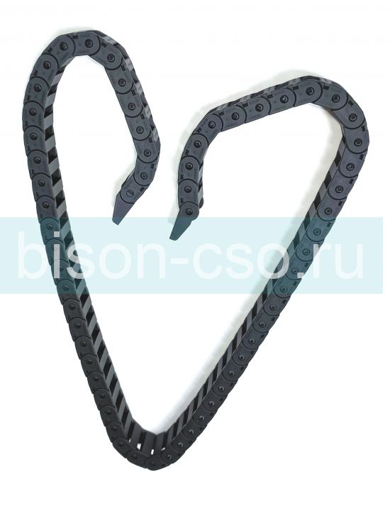 Кабель-канал гибкий 10х20 R18 открытый TMX1000.20.18 открываемые звенья (крепления в комплекте)