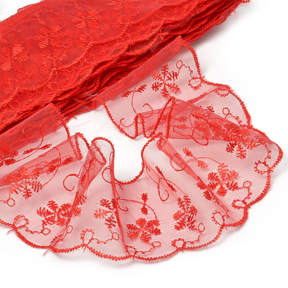 Кружево шитье капрон 65 мм Разные цвета TBY30011