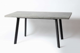 Стол Angel (аналог Hagen) раздвижной (ш120(160)*г80*в75) Камень тёмный