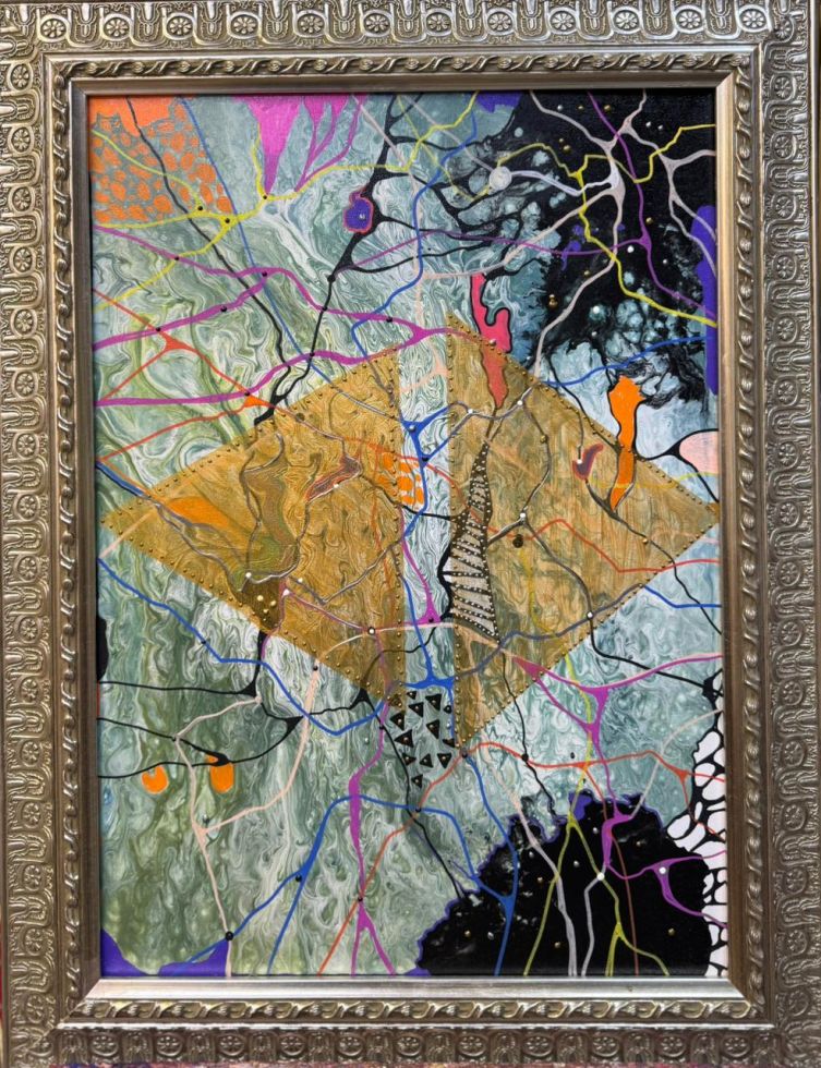 интерьерная энергокартина "Сакральная геометрия. Энергия пирамид"