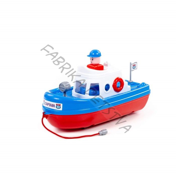 Катер «Спасатель», цвет бело-синий